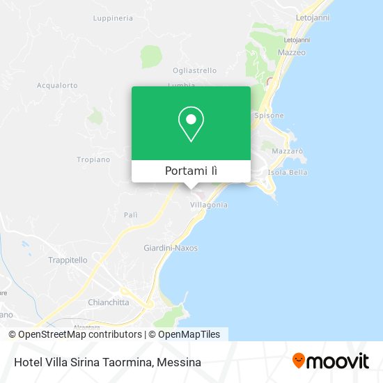 Mappa Hotel Villa Sirina Taormina