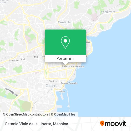 Mappa Catania Viale della Libertà