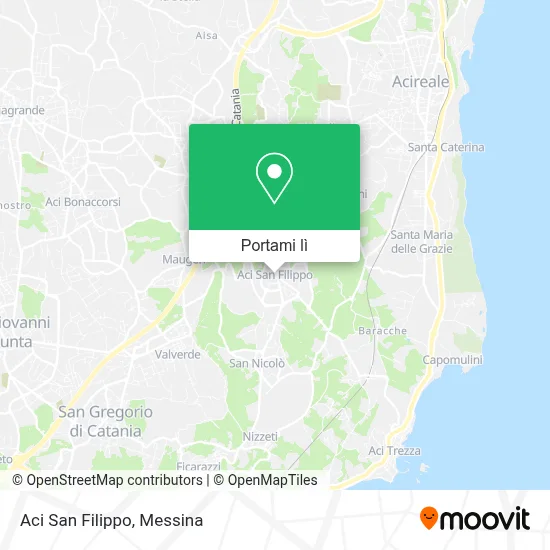 Mappa Aci San Filippo