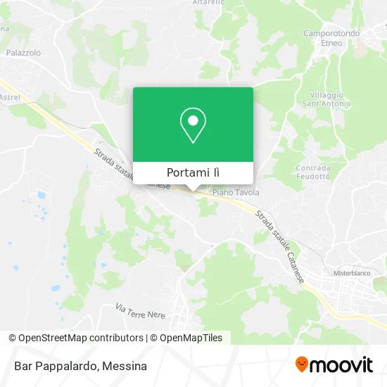 Mappa Bar Pappalardo