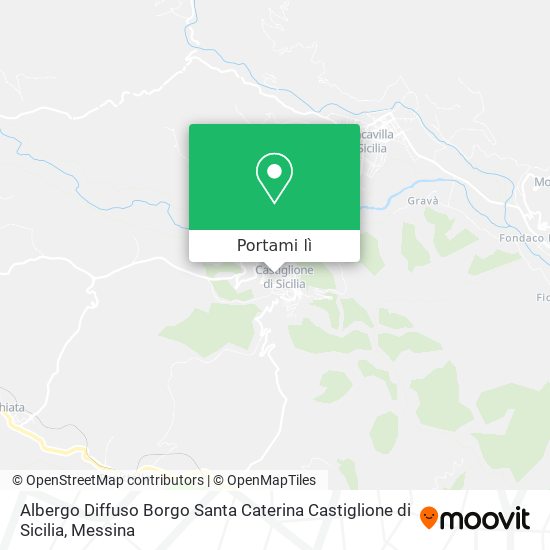 Mappa Albergo Diffuso Borgo Santa Caterina Castiglione di Sicilia