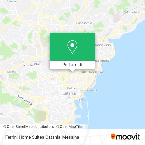 Mappa Ferrini Home Suites Catania