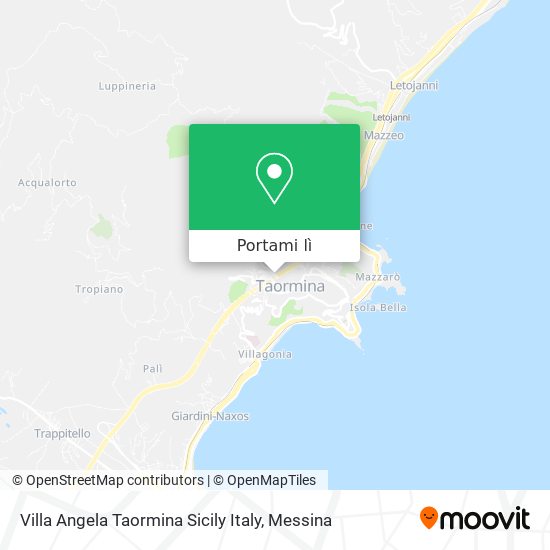 Mappa Villa Angela Taormina Sicily Italy