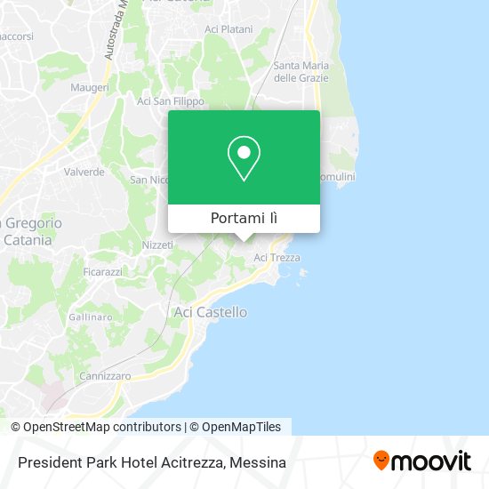 Mappa President Park Hotel Acitrezza