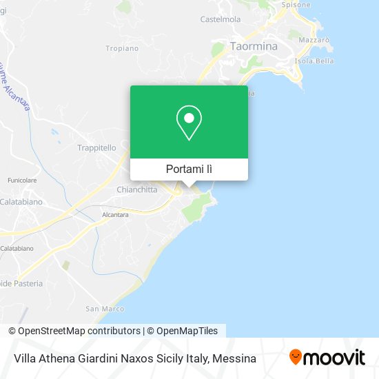 Mappa Villa Athena Giardini Naxos Sicily Italy