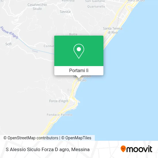 Mappa S Alessio Siculo Forza D agro