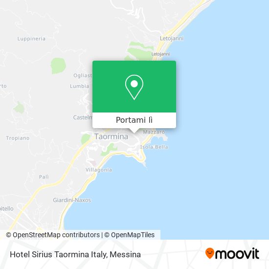 Mappa Hotel Sirius Taormina Italy