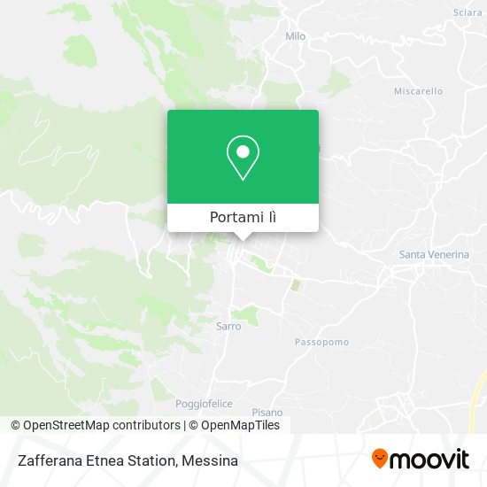 Mappa Zafferana Etnea Station