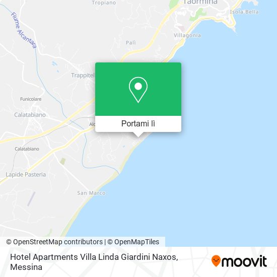 Mappa Hotel Apartments Villa Linda Giardini Naxos