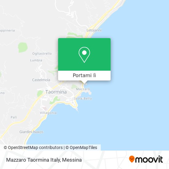 Mappa Mazzaro Taormina Italy