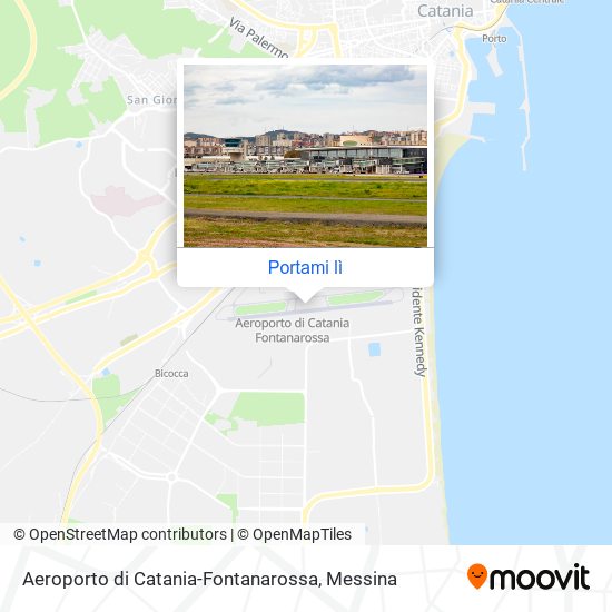 Mappa Aeroporto di Catania-Fontanarossa