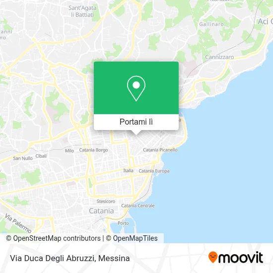 Mappa Via Duca Degli Abruzzi