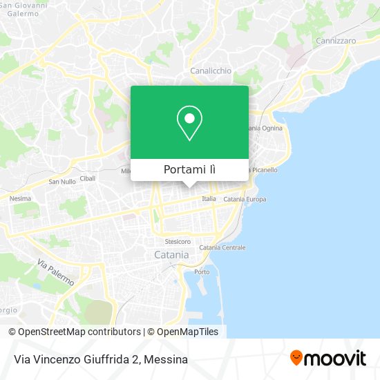 Mappa Via Vincenzo Giuffrida 2