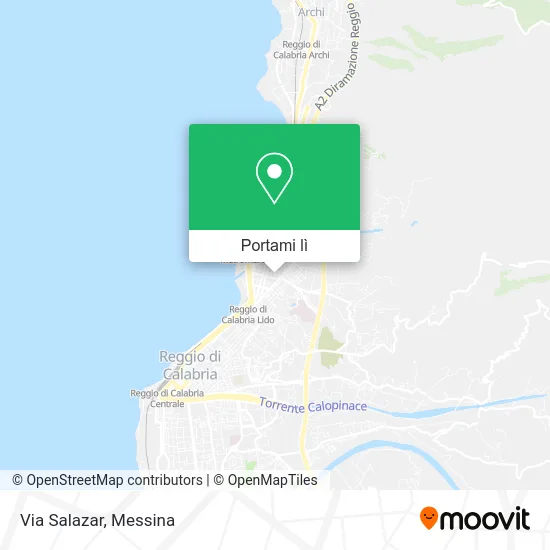 Mappa Via Salazar