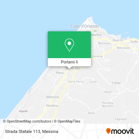 Mappa Strada Statale 113