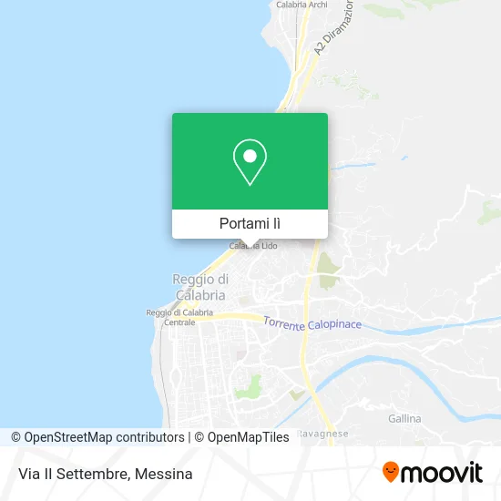 Mappa Via II Settembre