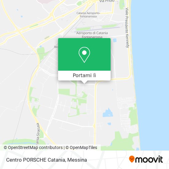 Mappa Centro PORSCHE Catania