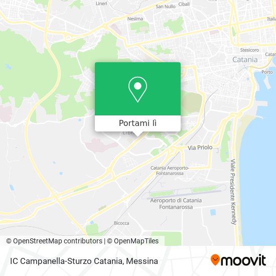 Mappa IC Campanella-Sturzo Catania