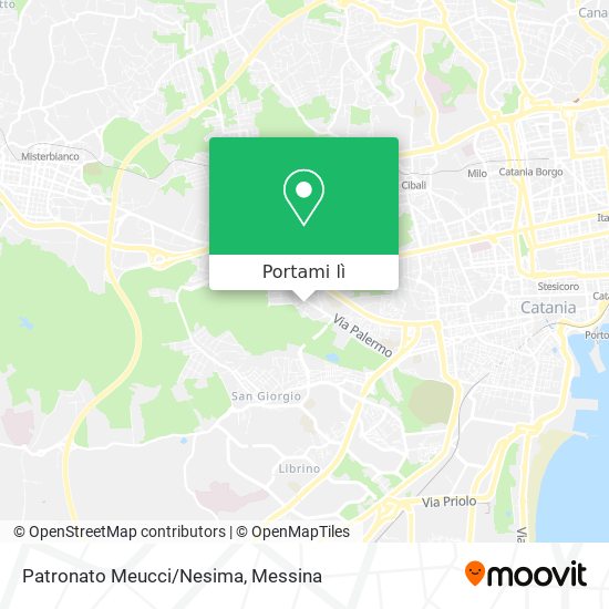 Mappa Patronato Meucci/Nesima