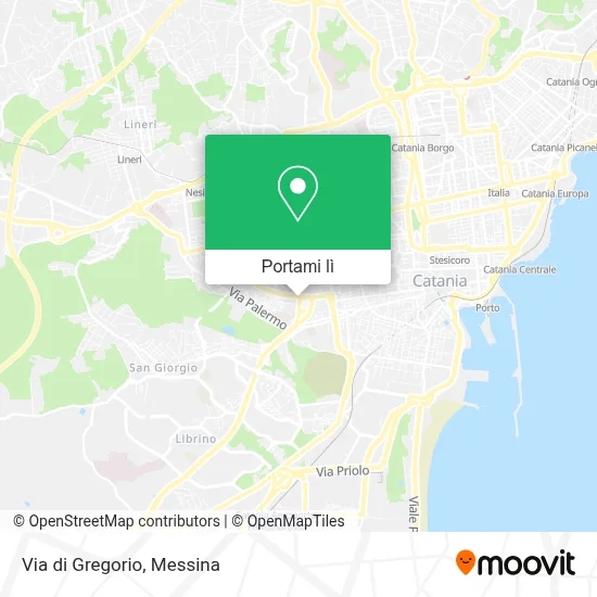 Mappa Via di Gregorio