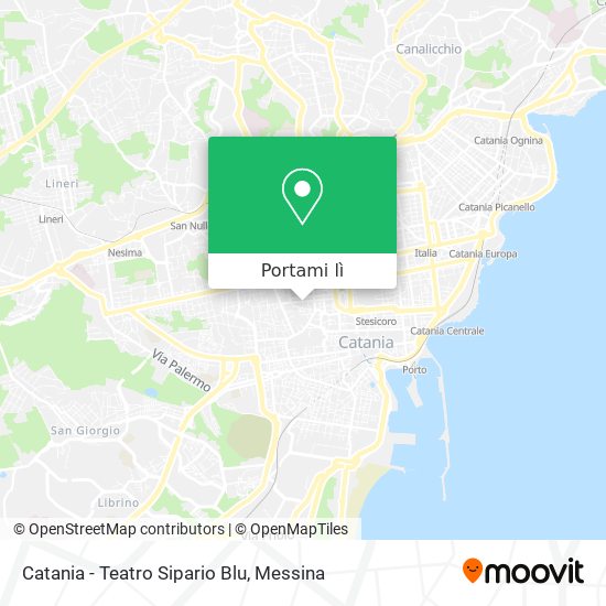 Mappa Catania - Teatro Sipario Blu