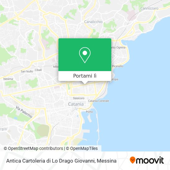 Mappa Antica Cartoleria di Lo Drago Giovanni