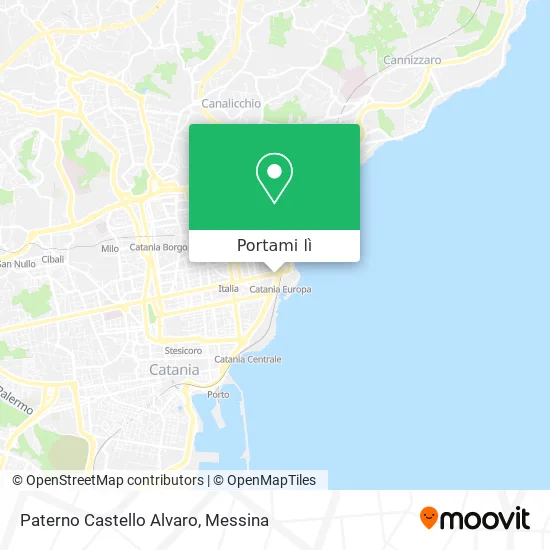 Mappa Paterno Castello Alvaro