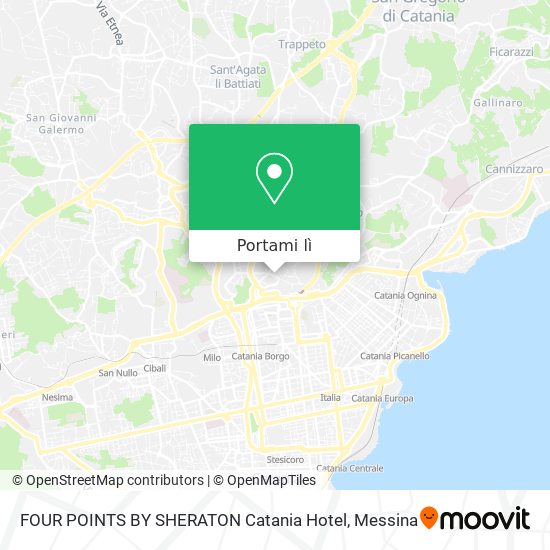 Mappa FOUR POINTS BY SHERATON Catania Hotel