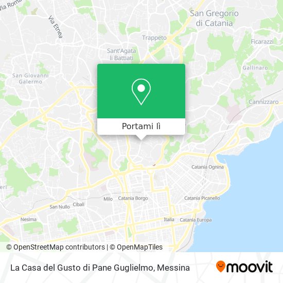 Mappa La Casa del Gusto di Pane Guglielmo