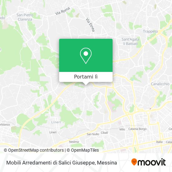 Mappa Mobili Arredamenti di Salici Giuseppe