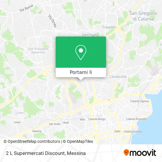 Mappa 2 L Supermercati Discount