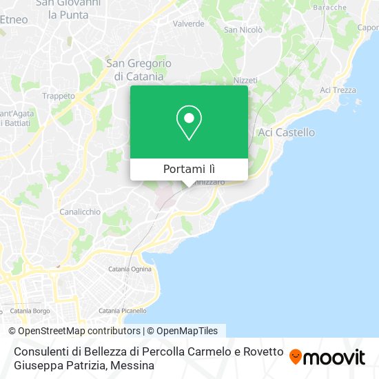Mappa Consulenti di Bellezza di Percolla Carmelo e Rovetto Giuseppa Patrizia