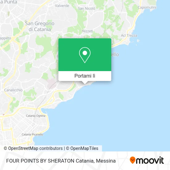 Mappa FOUR POINTS BY SHERATON Catania