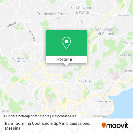 Mappa Baia Taormina Costruzioni SpA in Liquidazione