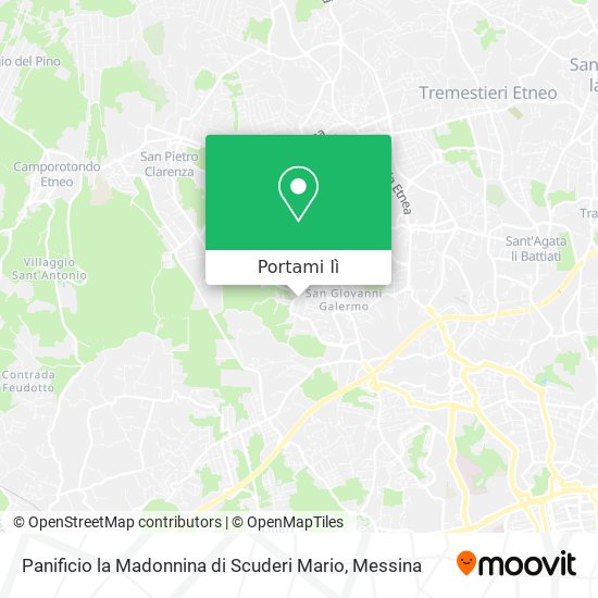 Mappa Panificio la Madonnina di Scuderi Mario