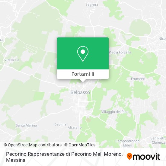 Mappa Pecorino Rappresentanze di Pecorino Meli Moreno