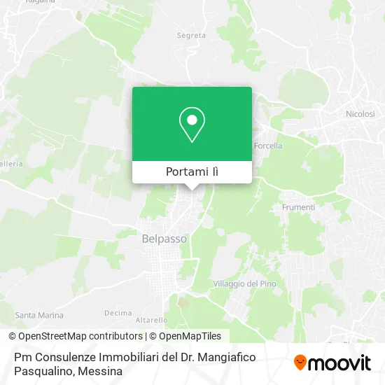 Mappa Pm Consulenze Immobiliari del Dr. Mangiafico Pasqualino