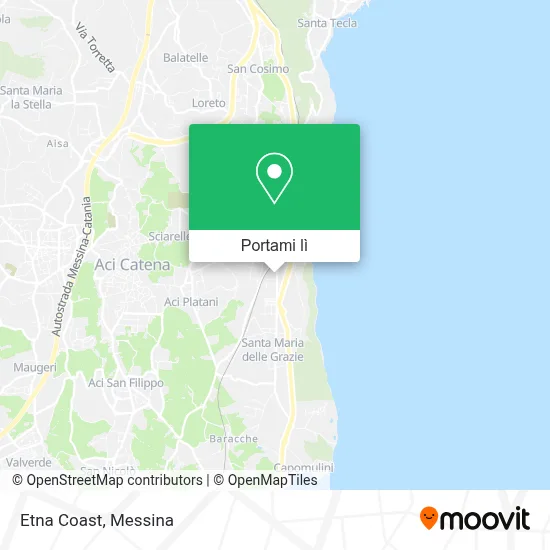 Mappa Etna Coast