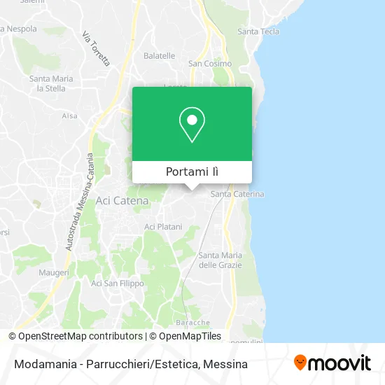 Mappa Modamania - Parrucchieri / Estetica