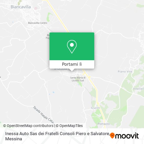 Mappa Inessa Auto Sas dei Fratelli Consoli Piero e Salvatore