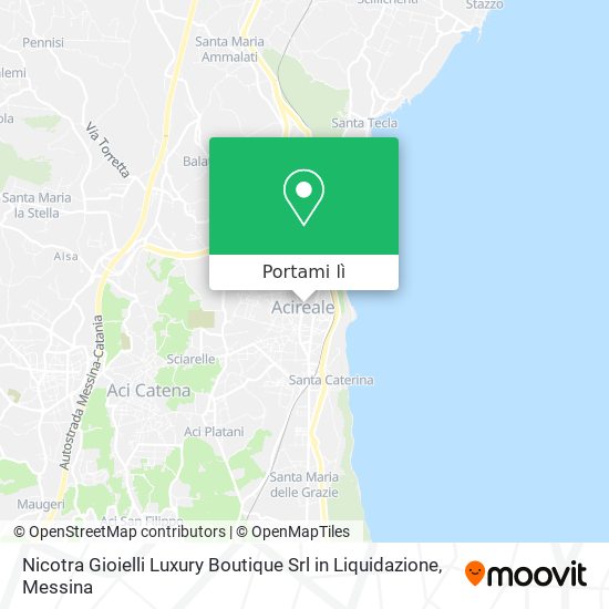 Mappa Nicotra Gioielli Luxury Boutique Srl in Liquidazione