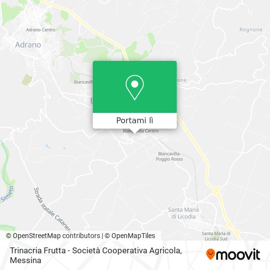 Mappa Trinacria Frutta - Società Cooperativa Agricola