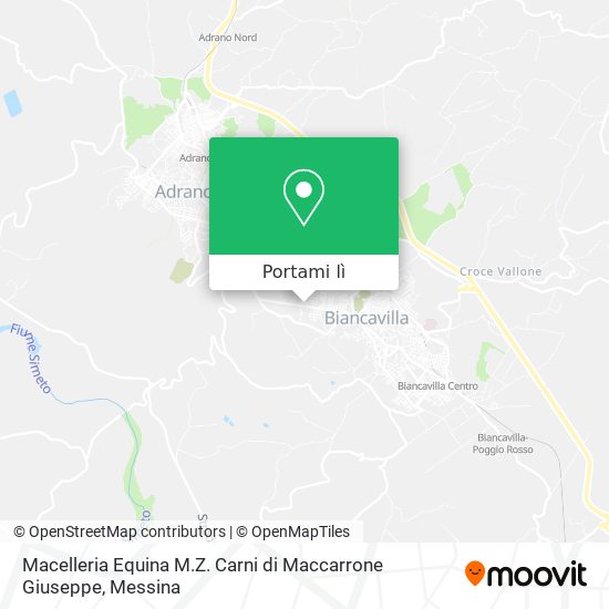 Mappa Macelleria Equina M.Z. Carni di Maccarrone Giuseppe