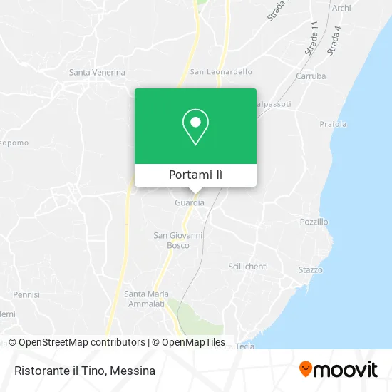 Mappa Ristorante il Tino