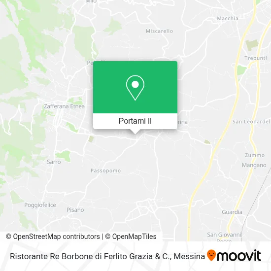 Mappa Ristorante Re Borbone di Ferlito Grazia & C.