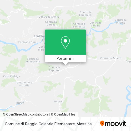 Mappa Comune di Reggio Calabria Elementare