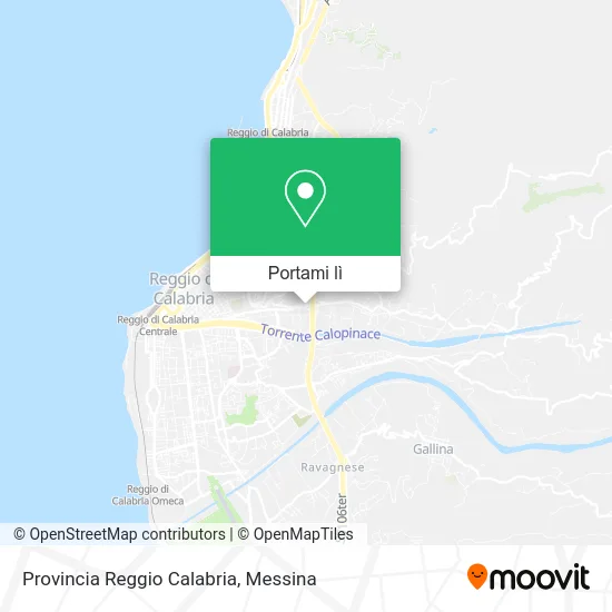 Mappa Provincia Reggio Calabria