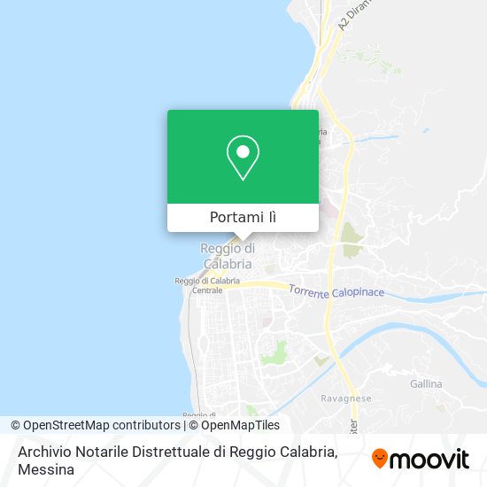 Mappa Archivio Notarile Distrettuale di Reggio Calabria
