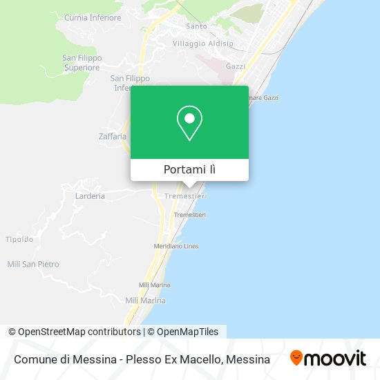 Mappa Comune di Messina - Plesso Ex Macello