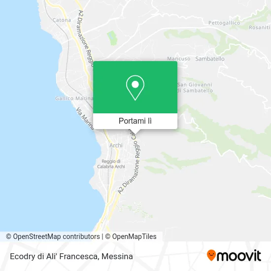 Mappa Ecodry di Ali' Francesca